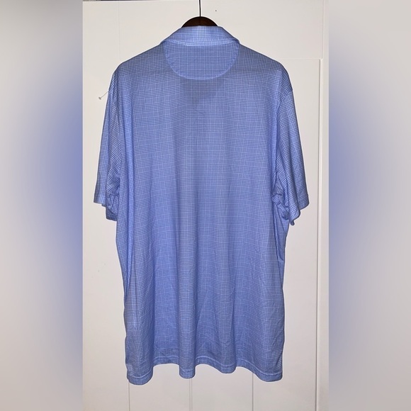 Polo Ralph Lauren Classic Fit Performance Blue Plaid Short Sleeve Shirt Men‎ XXL - Picture 6 of 7